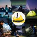 Rechargeable Headlamp 3PCS, 230 Wide Beam Head Lamp, Motion Sensor LED Headlamp Rechargeable, 5Mode Bright Headlamps for Adults, Head Lights for Forehead, Hard Hat Headlight, Camping Essentials Gear