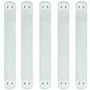Myard Scenic Frontier Tempered Clear Glass Balusters for Deck Railings, Included Brackets + Screws for Facemount Railing Rails Handrail Staircase (Length 29.5", 5-Pack)