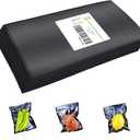 CANLENPK 4x8Inch/10x20cm Small Black Back and Clear Front Vacuum Sealer Bags,Food Storage Bag,Seal Meal Snack Fruit Nut,Boil Steam Heat Freeze,Commercial Grade Heavy Duty Sealable Bags (100PCS)