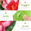 2 x 5pcs Summer Decor Lily Pads for Ponds, Artificial Lotus Fake Floating Lotus Flower Water Lily Pad Ornaments for Garden Pond Aquarium Pool Decoration 10cm