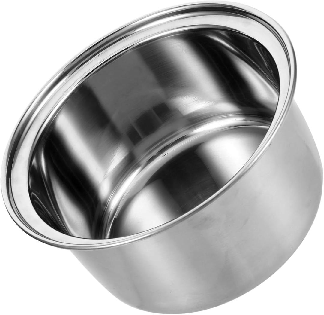 Stainless Steel Pot Liner for Cooking Compact Soup Pot Liner for Induction Cookers Stews and More Versatile Kitchen Cookware (16.80X16.80X8.50CM, Silver)