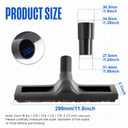 12" Universal Vacuum Cleaner Floor Brush Attachments 1 1/4 inch(32mm) for Shark Vacuum Brush Attachments,360 Swivel Hardwood Brush & Adapter with Horse Hair Attachments for Shark Vacuums Accessories