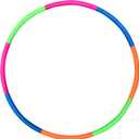 Kids Exercise Hoop, Snap Together Detachable Adjustable Weight Size Plastic Toy Hoops - Spinning Rings for Sports, Exercise, Playing, 32-Inch