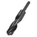 uxcell Reduced Shank Drill Bit 24mm Black Nitride Coated with 1/2 Inch Straight Shank, High Speed Steel HSS 9341 Twist Drill Bit for Stainless Steel Alloy Metal Plastic