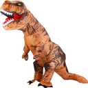 Lulu Home Halloween Dinosaur Costume, Inflatable T-Rex Dinosaur Costume for Adults, Brown (7.5FT)