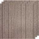 32 Carpets 20x20 inch Square Carpet Tiles, Reusable, Non Slip, Seamless Tiles, Suitable for Indoor and Outdoor use in bedrooms, Living Rooms, Offices, etc., Easy to DIY(Khaki stripe-09)