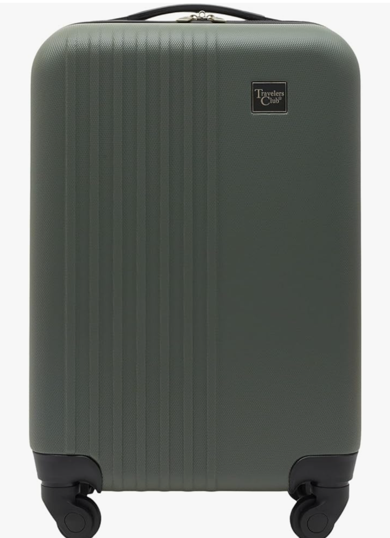 Travelers Club Cosmo Hardside Spinner Luggage, Fern Green, Carry-On 20-Inch