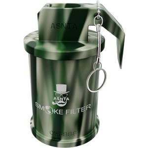 Personal Smoke Air Filter - Replaceable Filter,Suitable for Capturing Smoke and Removing Odors in Cars, Offices and Bedrooms, Durable for 500 Times of Use, Easy Breathing(Camouflage)