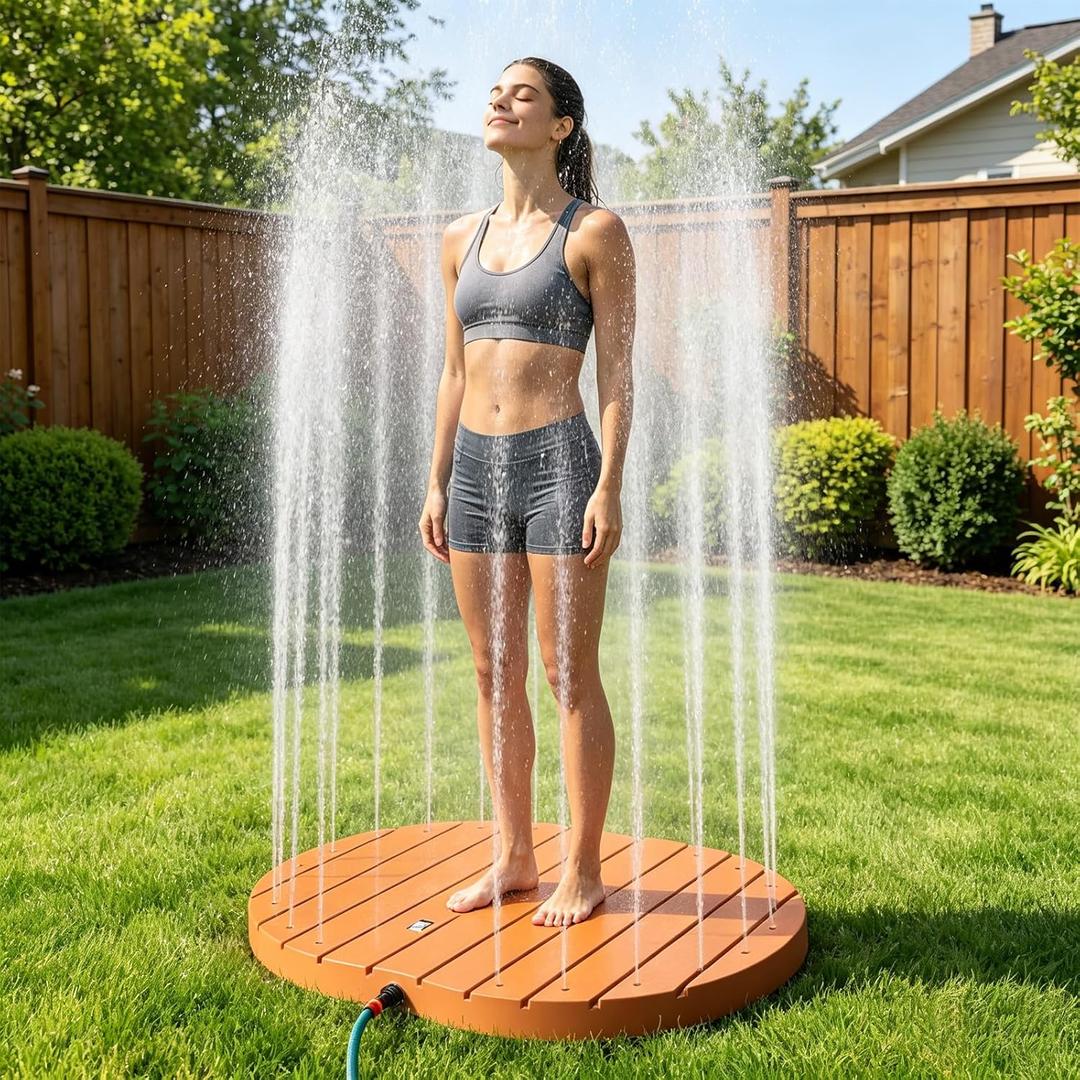 Outdoor Shower Pool Shower Portable Non-Slip Garden Shower with Adjustable Water Flow Height for Outdoor Water Play Backyard Pool Beach Spa Lawn