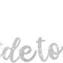2 x Glitter Silver Bride to Be Banner,Pre-Strung Bridal Shower Sign Garland,Bachelorette Party Decoration Wedding Shower Party Supplies(No DIY)