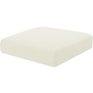 Hokway Couch Cushion Slipcovers Small Stretch Reversible Cushion Protector Slipcovers Sofa Cushion Protector Covers(Creamwhite, Small) (Small (1 Piece))