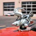 Hood Ornaments for Vehicles Coyote Hood Ornament Made of Alloy for All Types of Cars Hoods Motorcycle Styling, 3.9X1.4X2.4 inches