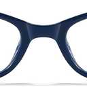 SODQW Office-Siren Blue Light Glasses for Women, Rectangle Frame, Y2K Small Eyewear, Anti Eyestrain Computer Glasses