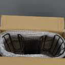 3-Compartment Coffee Cup & Lid Holder  Countertop Coffee Station Organizer with Wooden Base  Durable Dispenser for Disposable Cups, Lids & Straws  Fits Coffee Cups Up to 16oz