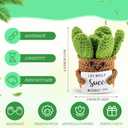 Didaey 5 Pcs Funny Gardener Gifts for Women Gardener of the Year Coffee Mug Crochet Succulent Bracelet Keychain Christmas Gifts for Men Women Mom Birthday Present