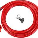 5 Feet Ball Lock Disconnect Gas Tubing Line Plastic Carbonation Cap Kit for Soda Beer PET Bottle CO2 Regulator Keg Tap with Stainless O.D 5/16'' Barb Brewing Hose Clamp Homebrew Sealing Gasket, Plastic Carbonation Cap Kit