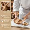 2 x 360 Rotatable Blade Wooden Bread Knife, Left-Hand Friendly, Bread Slicer, Bread Bow Saw