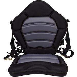 BKC PS277 Ultra Thick Pro Deluxe Memory Foam Kayak Seat for Comfort and Ergo-Fit Lumbar Support