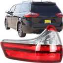 Silscvtt Driver Side Outer Rear Brake Tail Light Assembly Replacement for Toyota Sienna 2015-2020 Base/L/LE/XLE/Limited Models Red Lens Left Tail Lamp 8156008050 TO2804123