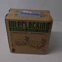 Patio Flooring Outdoor Waterproof - Balcony Flooring 12x12 - Pack of 10 Snap-Together Interlocking Patio Floor Tiles, Waterproof Outdoor Tiles for Pool, Patio Tiles Outdoor Interlocking All Weather (Mosaic Pattern, Walnut Brown)