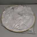 GO&SO Bell Lamp Shades Gold Medium Lamp Shade 6" Top x 13" Bottom x 9.8" High(Spider) Side Ribbing Hand Crafted Replacement Lampshade, Traditional Fabric Lamp Shade for Table Lamp,Floor Lamp