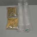 CUSINIUM 50pk 5oz Plastic Clear Charcuterie Cups - 200 Cocktail Picks (2 Types) - Disposable Dessert Cups