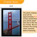 BESCRCL 18x24 Picture Frame Black Set of 5 Display Photo 18x24 without Mat, Wall Hanging Gallery Poster Frames
