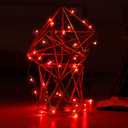 2 x Mikasol Fairy Lights Battery Operated, 1 Pack Mini 3*AAA Battery Powered Copper Wire Led Starry String Lights Firefly Lights for Bedroom, Christmas, Parties, Decoration (5m/16ft Red)