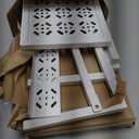 Garden 4 you 3 Tiers Metal Plant Stand,Rectangular Ladder Flower Pots Outdoor Plant Rack, Indoor Plant Display Rack, Heavy Duty Utility Storage Organizer for Home Garden Patio Balcony, Stair Style(White)