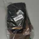 2 Pairs Women Fleece Lined Tights-Fake Translucent Leggings High Waist Pantyhose Sheer Thick Warm Tights For Women (Small, Black+Brown)