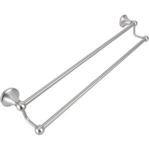 #304 Stainless Steel Double Towel Bar,Optional Different Length Installation (Brushed Nickel - 24 inches, Double Towel bar)
