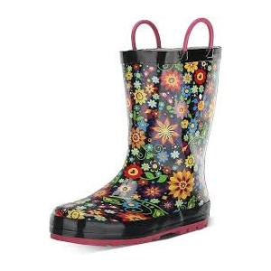 Western Chief Boys Waterproof Printed Rain Boot with Easy Pull On Handles
, Size 9