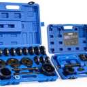 Orion Motor Tech 34pc Ball Joint & Wheel Bearing Press Kit, Front Wheel Drive Bearing Puller Tool Set with Sliding Screws Sleeves, 4-in-1 Ball Joint Press & U Joint Removal Tool Set for 2WD 4WD Car