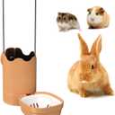 Pet Water Bottle for Cage Crate 17oz Rabbit Water Bottles Non-Drip Automatic Kettle Small Animal Water Bottle for Bunny Chinchilla Hedgehog Squirrel Ferret (Orange)