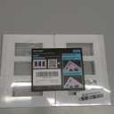 [4 Pack] BESTTEN 3 Gang Mid-Size Screwless Outlet Cover, Midway Decorative Wall Plate, USWP6 Gloss Snow White, Midsize H4.88" x W6.74"