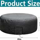 Tlswshsy 85'' x 27'' Insulated Inflatable Hot Tub Thermal Cover, Energy Efficient Hot Tub Cover with Handles and Straps, Portable Hot Tub Spa Full Coverage for Keeping Warm and Dustproof
