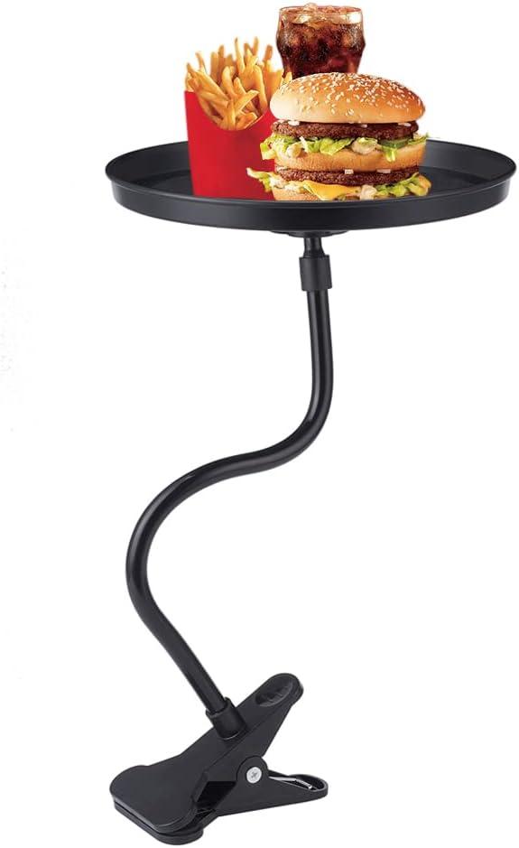 JSCARLIFE Car Food Tray Holder, Adjustable Car Snack Tray 360-degree Swivel Dining Table Clip Type Storage Tray JSCARLIFE Car Food Tray Holder, Adjustable Car Snack Tray 360-degree Swivel Dining Table Clip Type Storage Tray