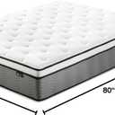 ZINUS 12 Inch True Support Hybrid Mattress [New Version], King, Fiberglass Free, Medium Feel, Motion Isolation, Certified Safe Foams & Fabric, Mattress in A Box