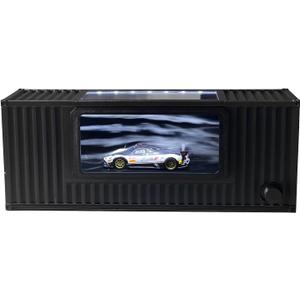 Desktop Wind Tunnel, Wind Tunnel for 1:64 Car Display, MINI Black Desktop Wind Simulator Display Stand, Display Stand, for Collectors and Hobbyists, Black Color