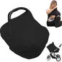 Baby Stuff Car Seat Cover,Nursing Cover for Mom Breathable Stroller Cover Multi-Use Car Seat Canopy Carrier Covers for Girls Boys
