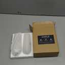 Juvale Mr & Mrs Champagne Flutes Set of 2-10 oz, 6 in, Clear Stemless Glass - Bridal Shower & Wedding Registry Gifts - Engagement Gift & Bride & Groom Glasses