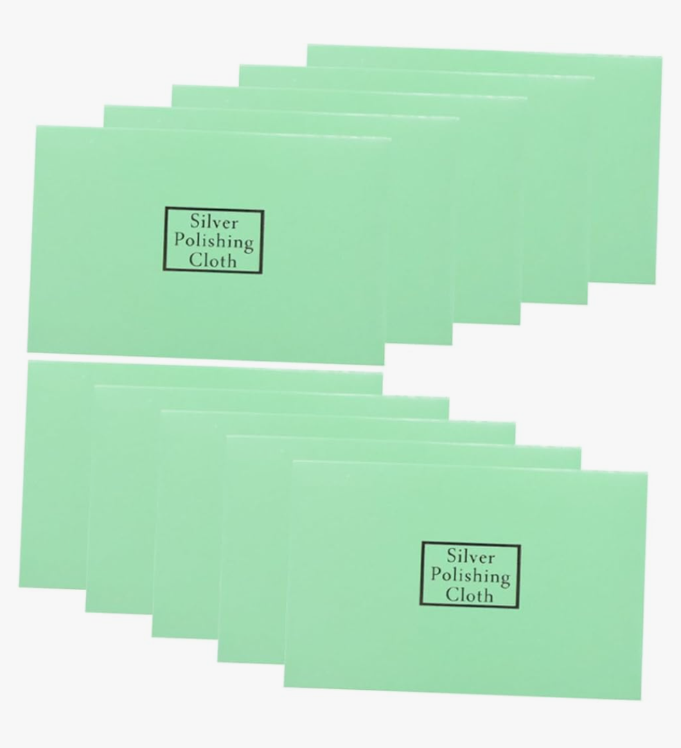 BESPORTBLE 10pcs Jewelry Cleaning Cloth Reusable Soft Polishing Cloths for Silver Jewelry Care