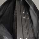 Anbte Folding Grill Table, 3ft Tri-Fold Aluminum Folding Table Adjustable Height Max 27.5" Grill Table with Mesh Desktop, Lightweight, Portable Handle for Outdoor Cooking BBQ Picnic (Black)