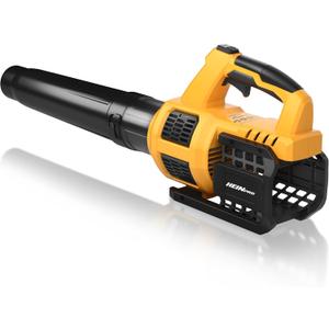 Cordless Leaf Blower Compatible with Dewalt 20V Max Battery 400CFM Electric Leaf Blower Cordless, Variable Speed, Turbo Mode, Leaf blowers Battery Powered for Lawn Care, Yard(Tool Only) (Yellow (Battery and Charger not Included))