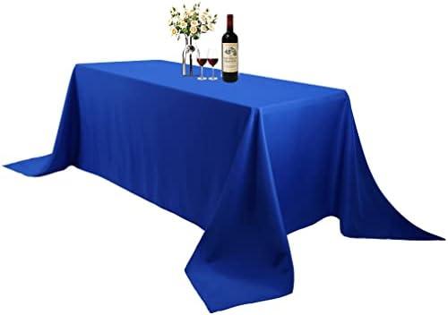 Waysle Large Royal Blue Rectangle 90 x 156 Inch Tablecloth - 8ft Washable Polyester Tablecloths - Perfect for Wedding, Restaurant, Party, Dinning, Banquet Decoration