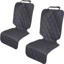 Dog Car Seat Cover Front and Back Seat 2 Pack Separate Seat Protectors for Pets Universal Fit Easy Install Foldable Dirt Resistant Waterproof scratchproof