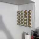 4 Sets Adhesive Coffee Capsule Holders, ABS Wall Mounted Coffee Pod Holders with Adhesive Strips and Extended Fixed Brackets Suitable for Storage & Displaying