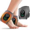 2PCS Cordless Ankle Heating Pad with Massager, Foot and Ankle Massager with Heat, Rechargeable Heated Foot Brace Wrap, 3 Vibration and 4 Heating Modes