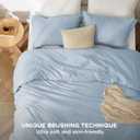 Bedsure King Size Comforter Set - Light Blue Soft Bedding for All Seasons, Cationic Dyed Bed Set, 3 Pieces, 1 King Size Comforter (104"x90") and 2 Pillow Shams (20"x36"+2")