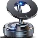 Magnetic Suction Cup Phone Mount for Magsafe, 360 Adjustable Magnetic Car Phone Holder, Pocket Size Foldable Car Mount, Cell Phone Holders for Your Car for iPhone 17 16 15 14 13 12 Series (Black)